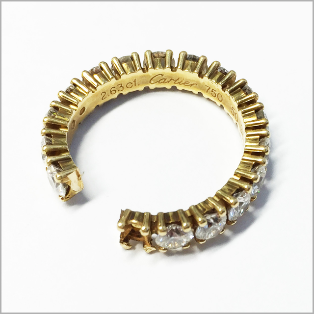 カルティエのリングを修復