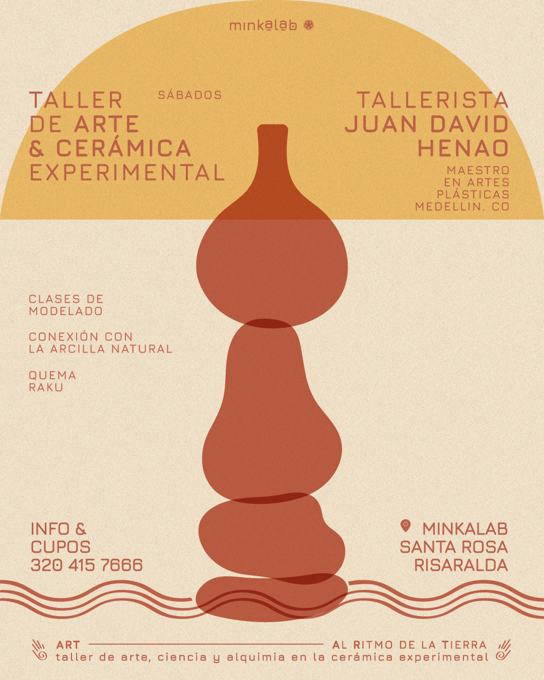 Taller de Cerámica experimental todos los sábados