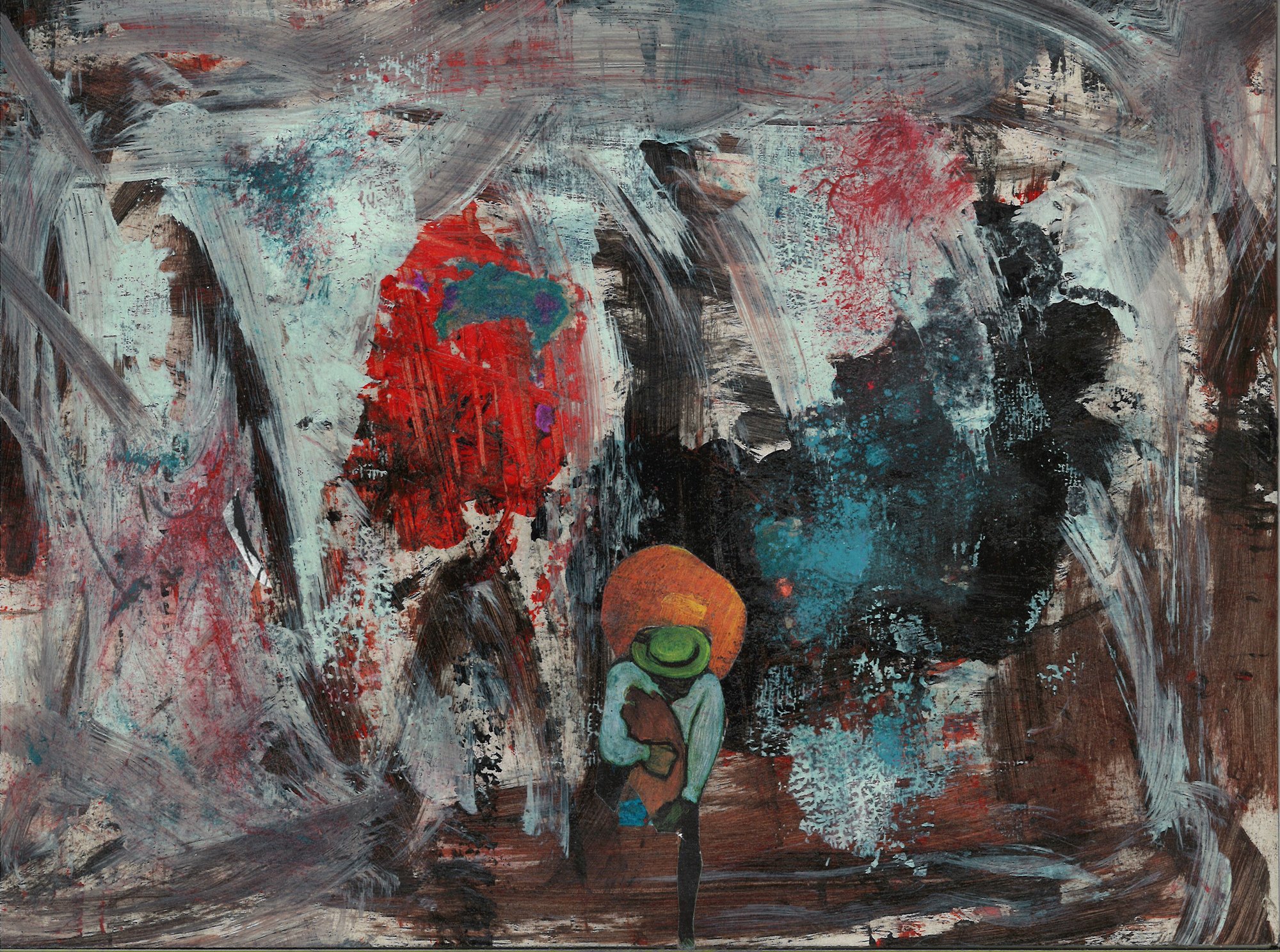 Collage/Painting by Eron Boyd