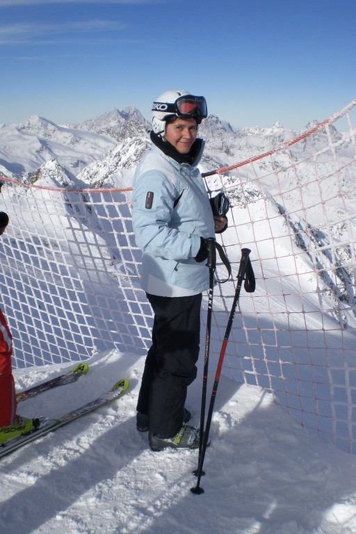 Suzi völlig munter und putzig auf 3440 m ü M (Hinterer Brunnenkogel)