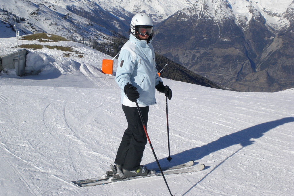 Suzi auf dem Ginals Gipfel 2500 m.ü.M.