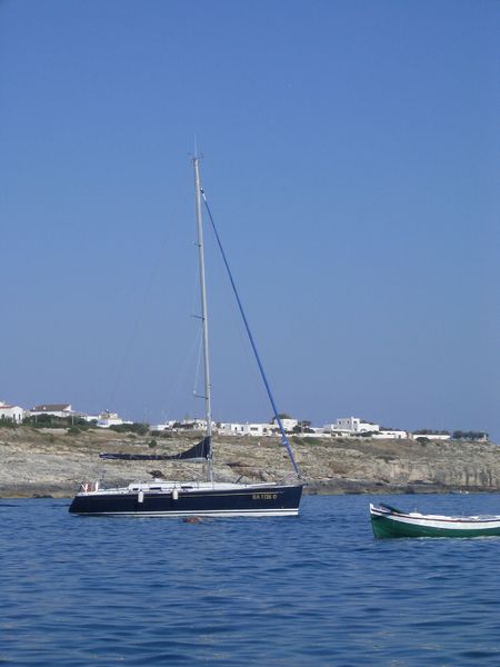 Fahrt mit dem Boot über's Meer