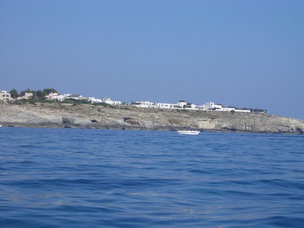 Fahrt mit dem Boot über's Meer