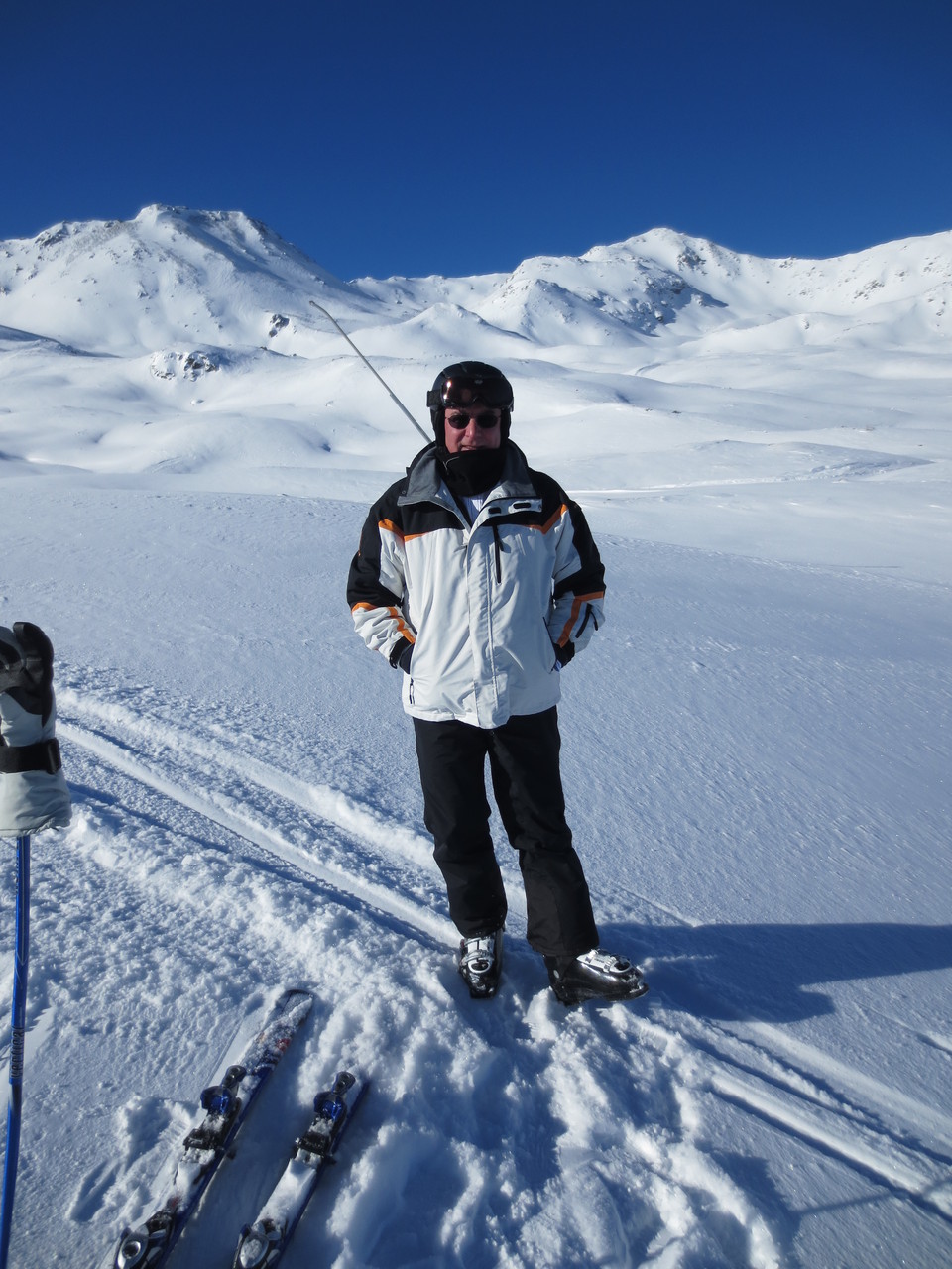 Sili putzmunter auf dem Ginals-Gipfel (2500 M.ü.M.).