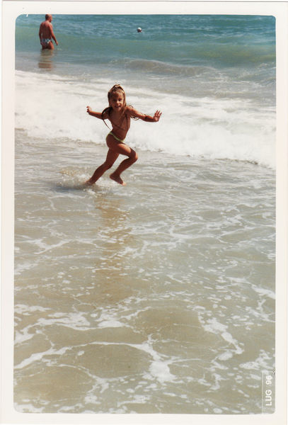 Cristiana:  ....ich schwebe über's Wasser (das war kurz vor dem Sturz....!)