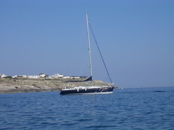Fahrt mit dem Boot über's Meer