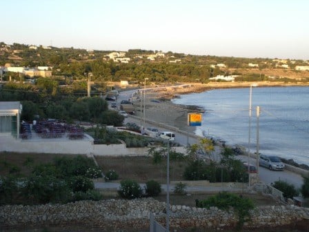 Blick nach Norden von der Zimmerterrasse