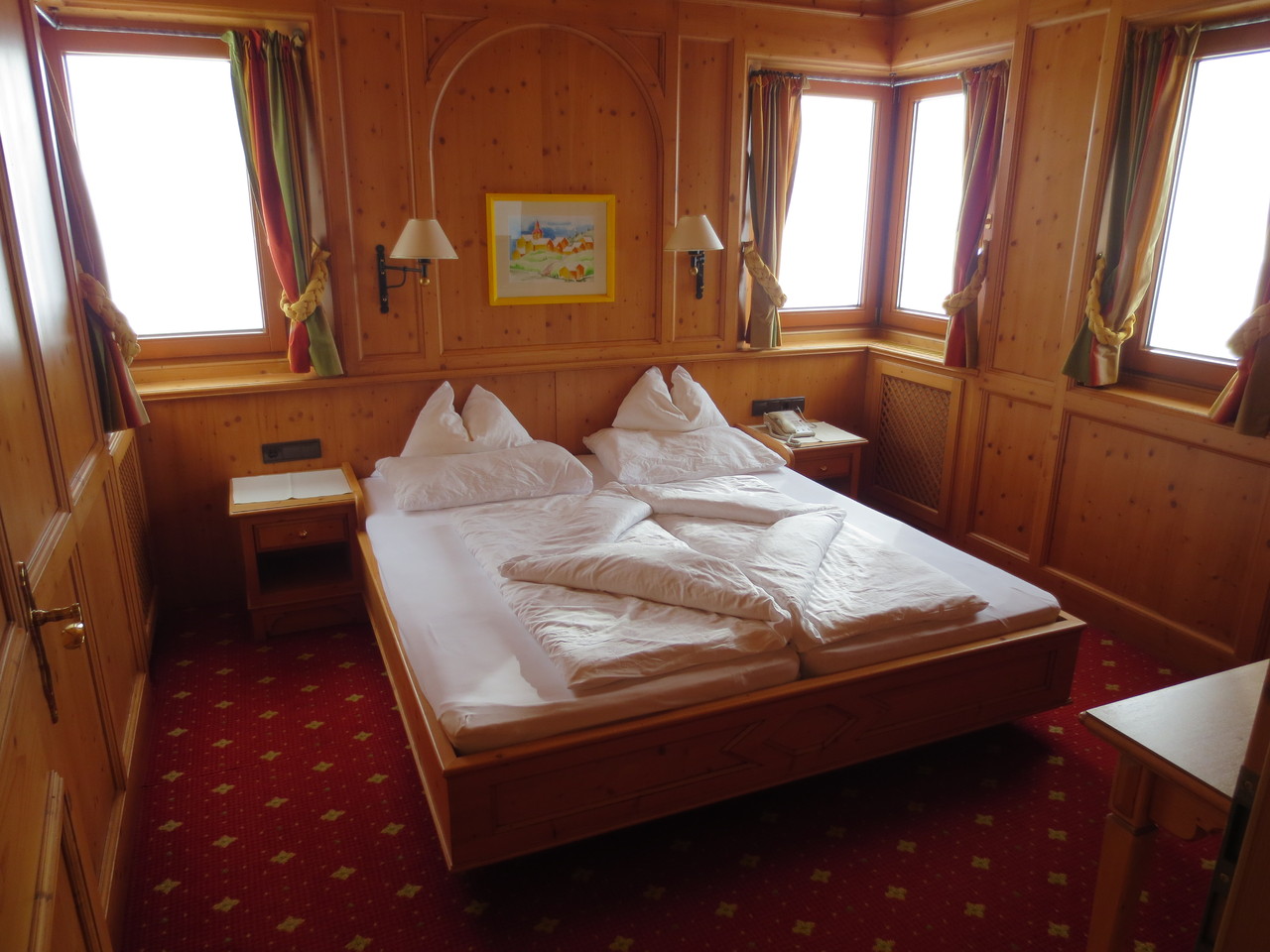 Turmsuite im Hotel Edelweiss & Gurgl, Obergurgl (1930 m ü M) - Turmschlafzimmer