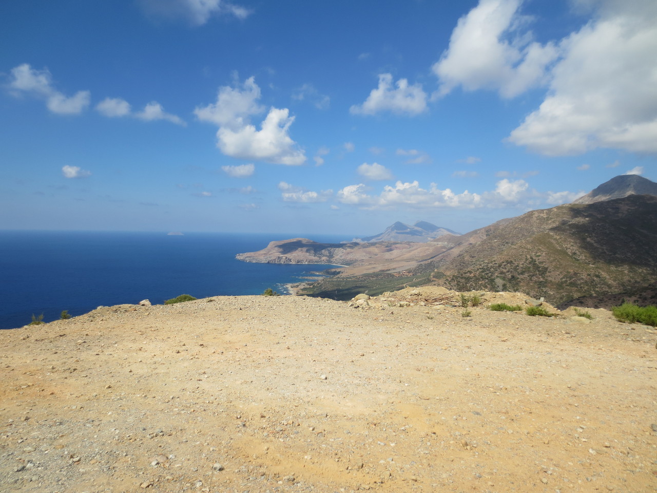 An der Westküste von Kreta. Hier irgendwo zwischen Sfinari und Elafonissi (Elafonisi)