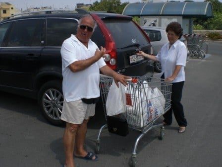 ...beim Einkaufen in Tricase