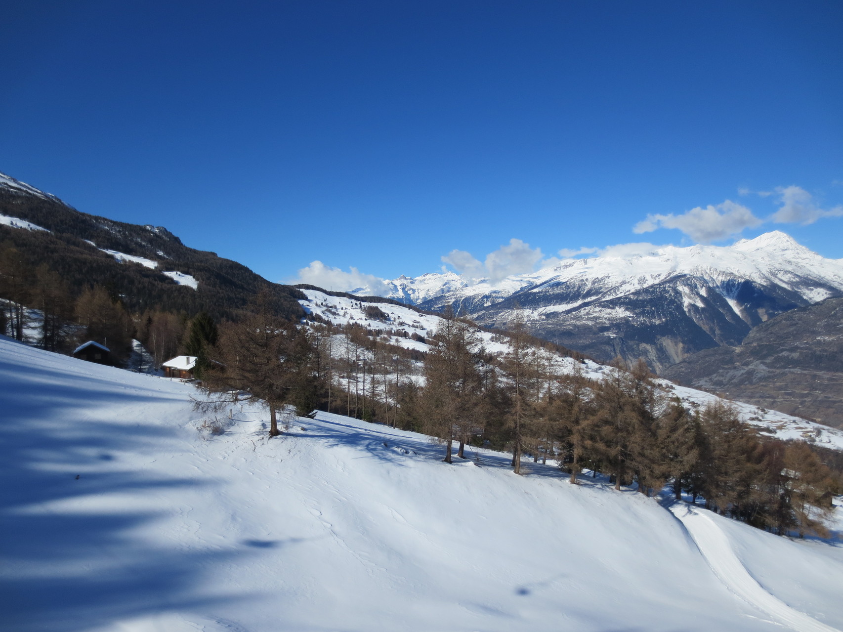 Impressionen vom Sessellift Unterbäch-Brandalp.