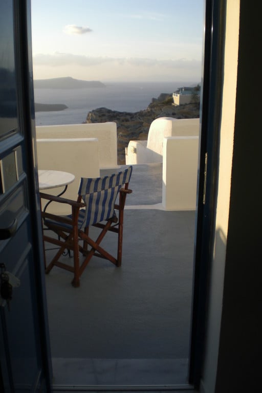 Blick aus unserem Vulkan-Studio (Hotelzimmer)