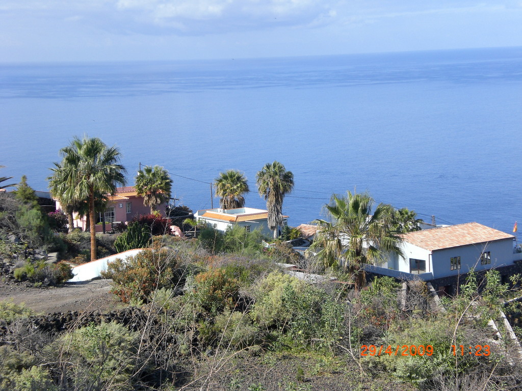Bungalowanlage (Blick in westlicher Richtung auf den Atlantik)