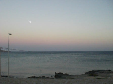 Blick aufs Meer vom Hotelzimmer