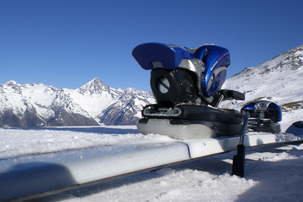 Gipfel Ginals 2500 m.ü.M. (im Hintergrund Bietschhorn 3934 m.ü.M.)