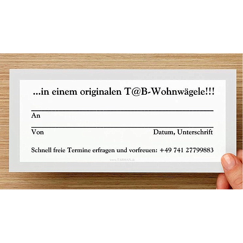 Gutschein Rückseite ©TABMAN