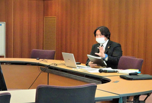 ABCP資格について説明する山崎部長