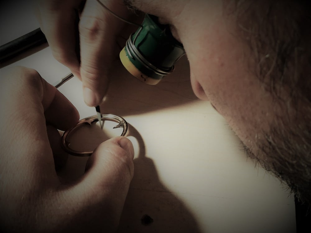 Kantenanglierung einer Innenlünette