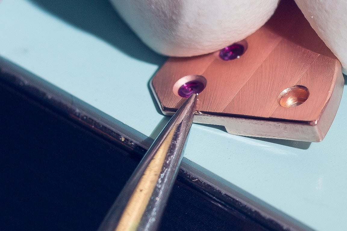 Kantenanglierung mit Polierstahl