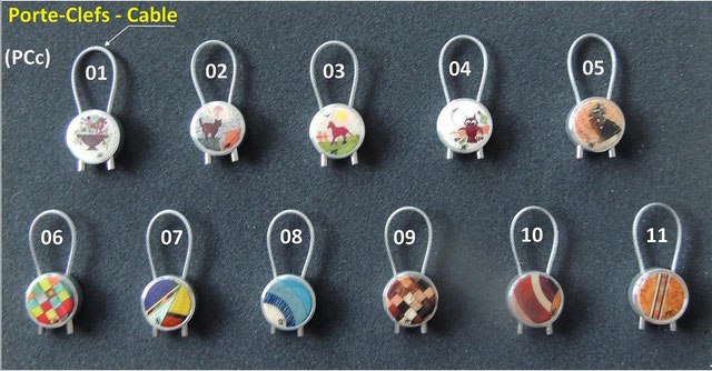 Porte-clé câble - 30mm - 24€