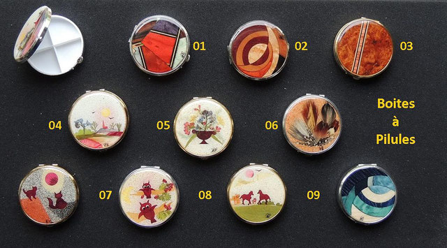 Boîte à pilule ronde - 50mm - 38€