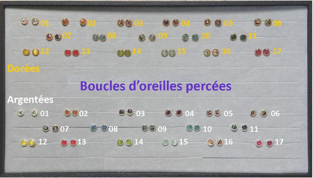 Boucles d'oreilles puce - 22€