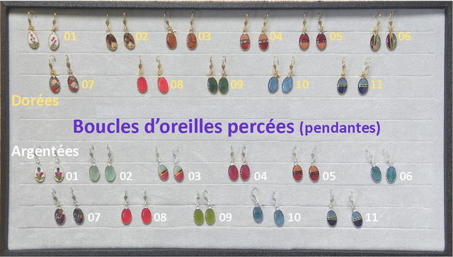 Boucles d'oreilles pendante - 28€