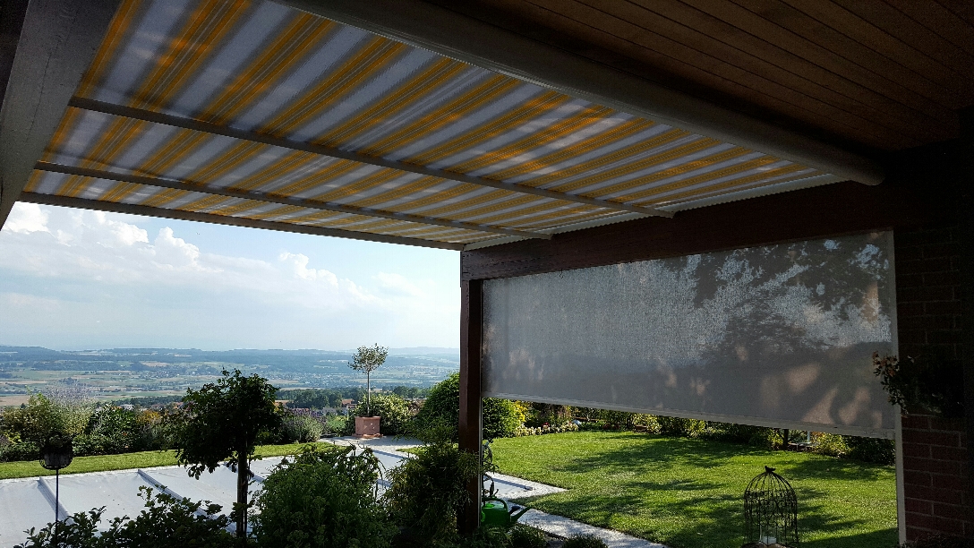 Horizontalbeschattung + Senkrechtmarkiese