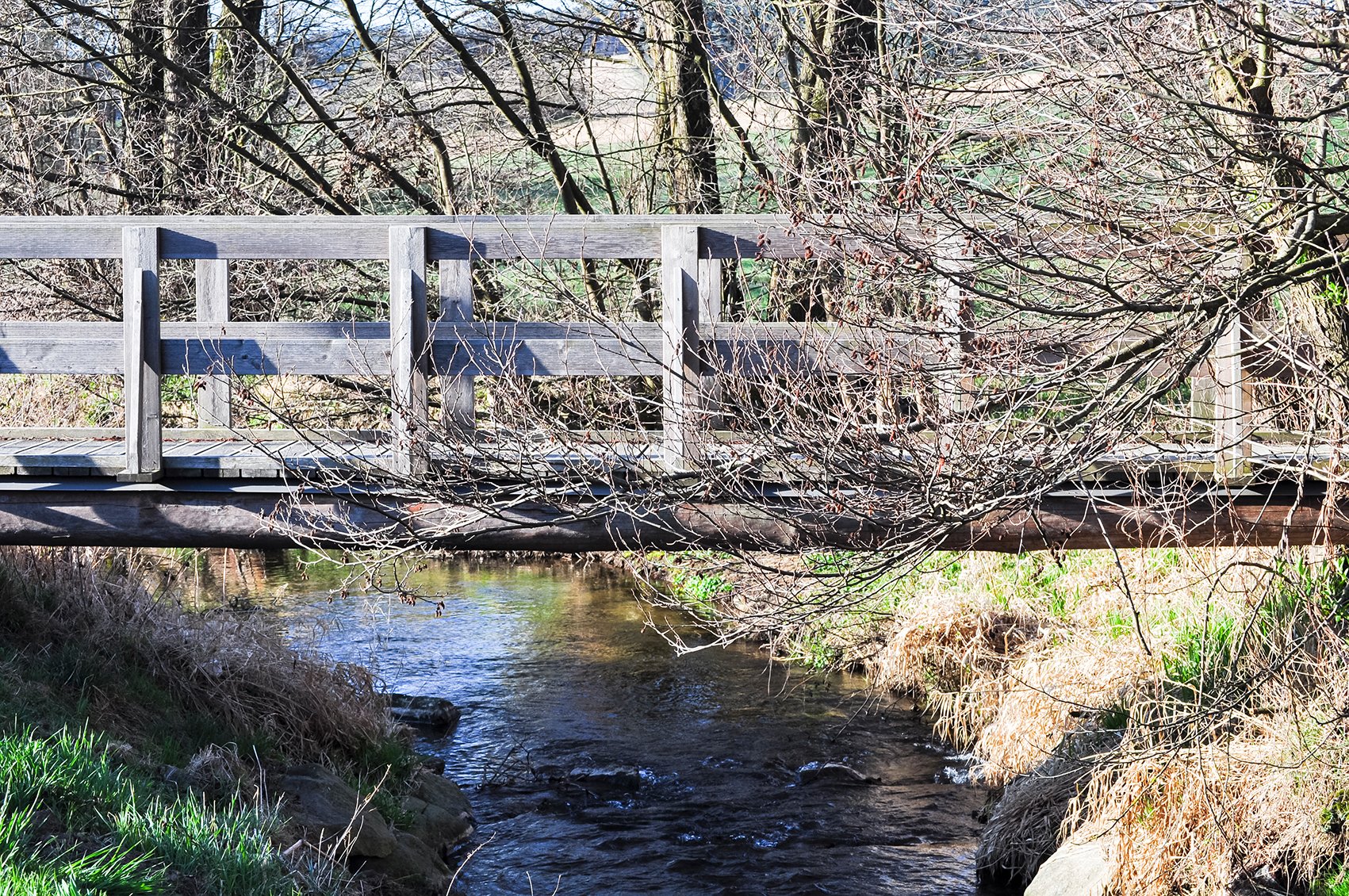 An der Brücke über den Hühnerbach!