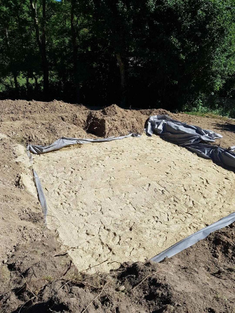 Assainissement non collectif avec du sable jaune de Noustoulet en Haute-Loire - filtre à sable