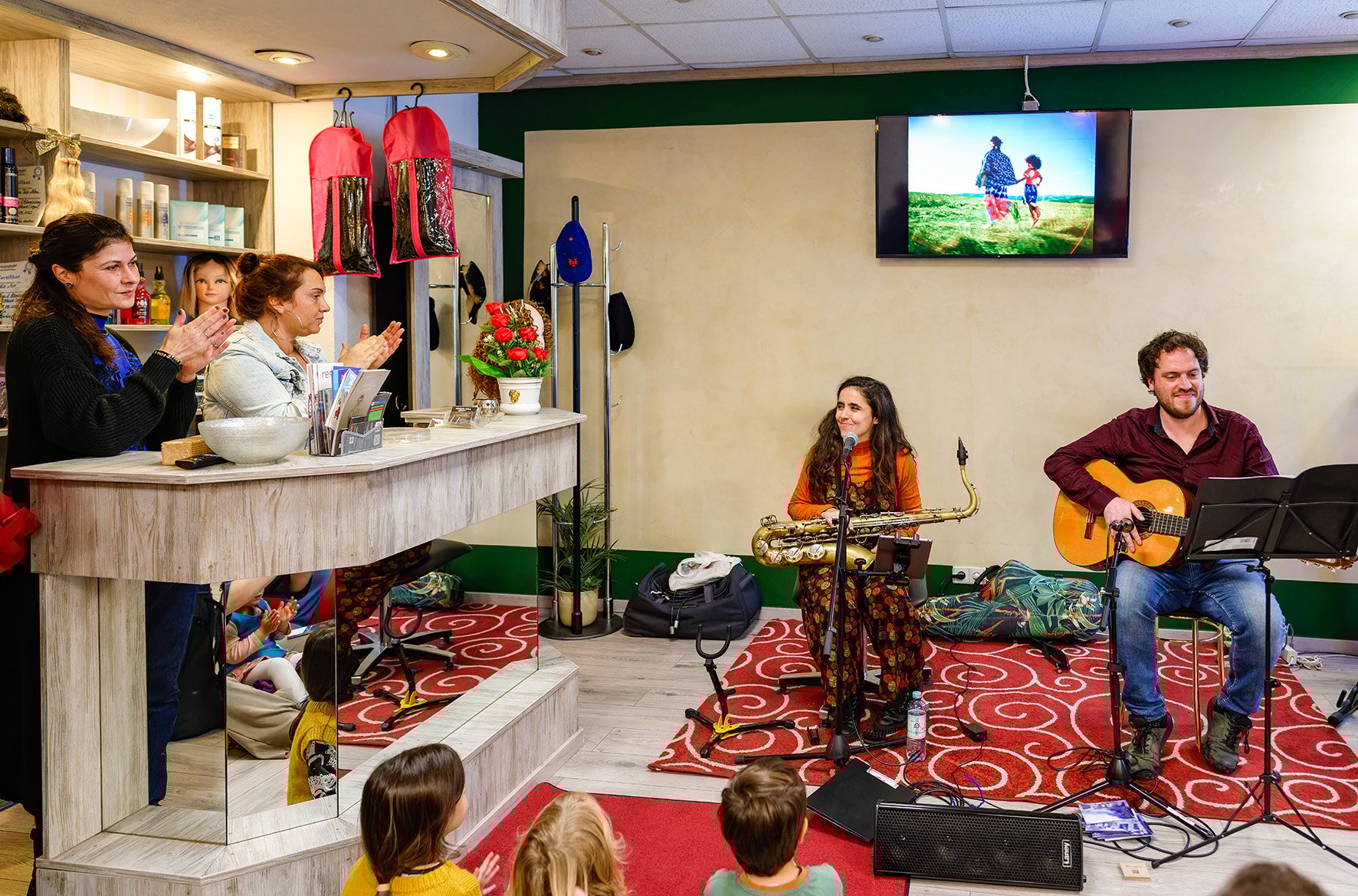 Ares Gratal Duo im Rosebowl-Frieseursalon, Foto: Oliver Richter