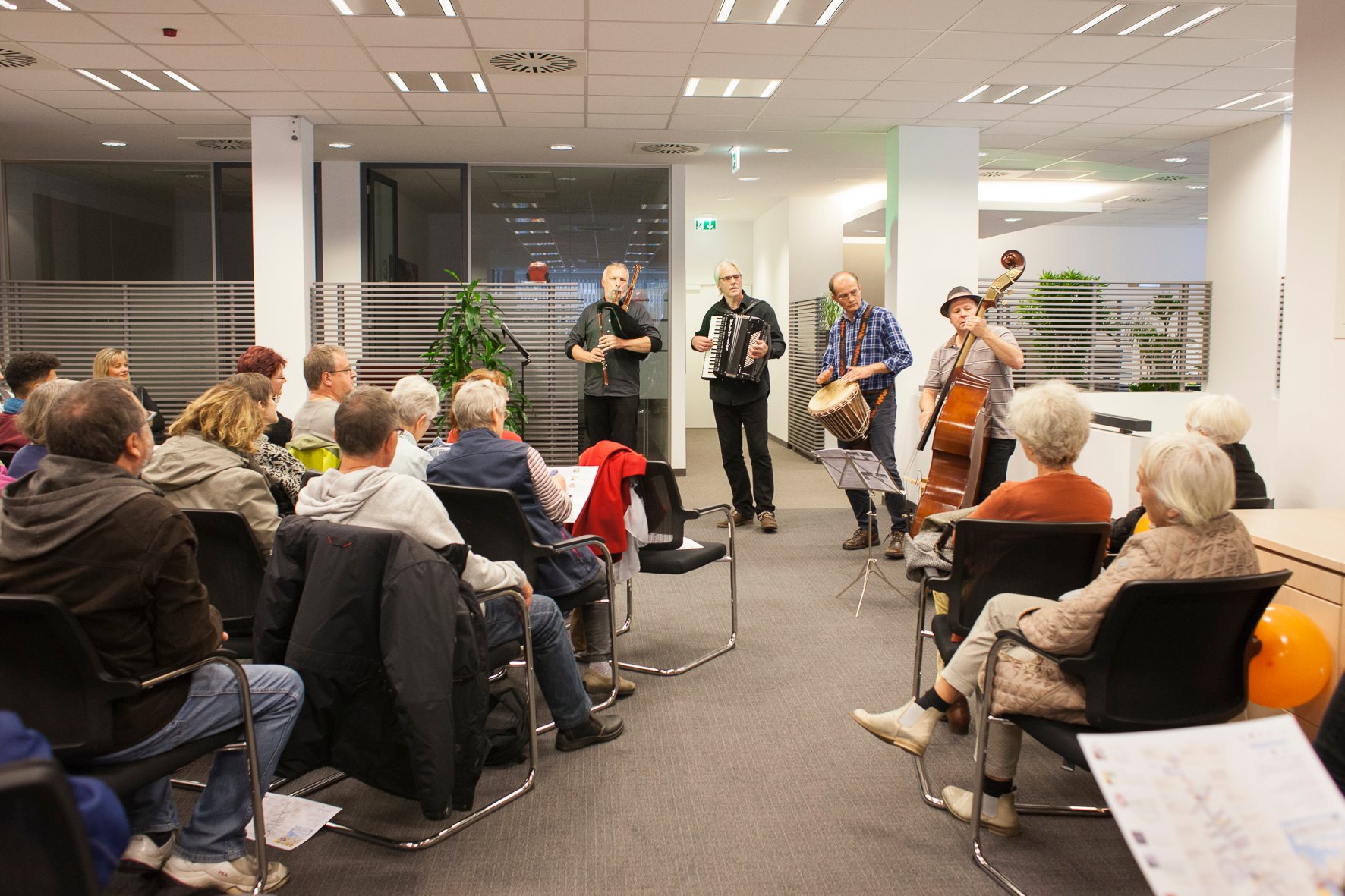 Bojolé in der Berliner Sparkasse, Foto: Patricia Schichl