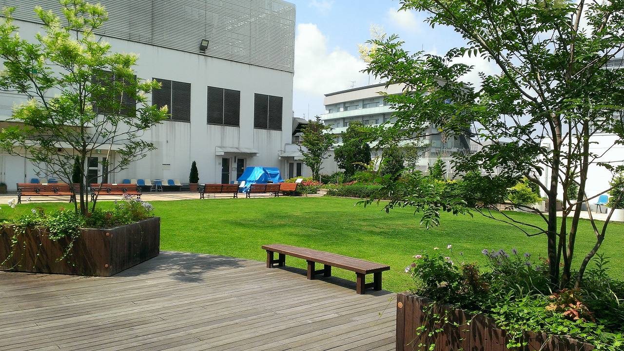 商業施設の屋上緑化