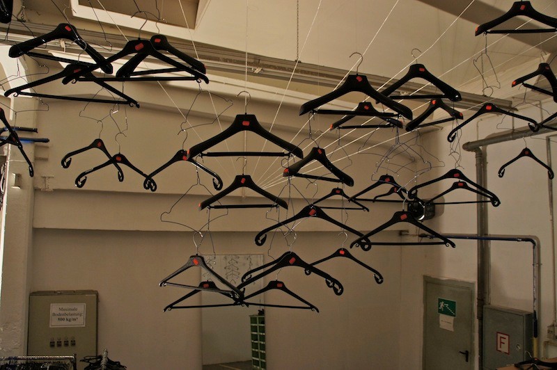 Aufbau mit Fundsachen.