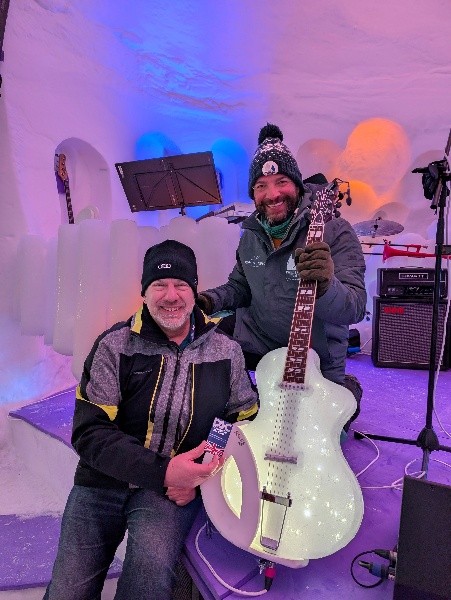 PSC Business Card is chillin’ at the Paradice Music Hall in Passo Tonale, Italy