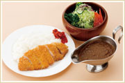 白金豚のカツカレー
