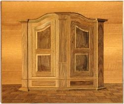 Rubin Bodenseeschrank als Intarsienbild