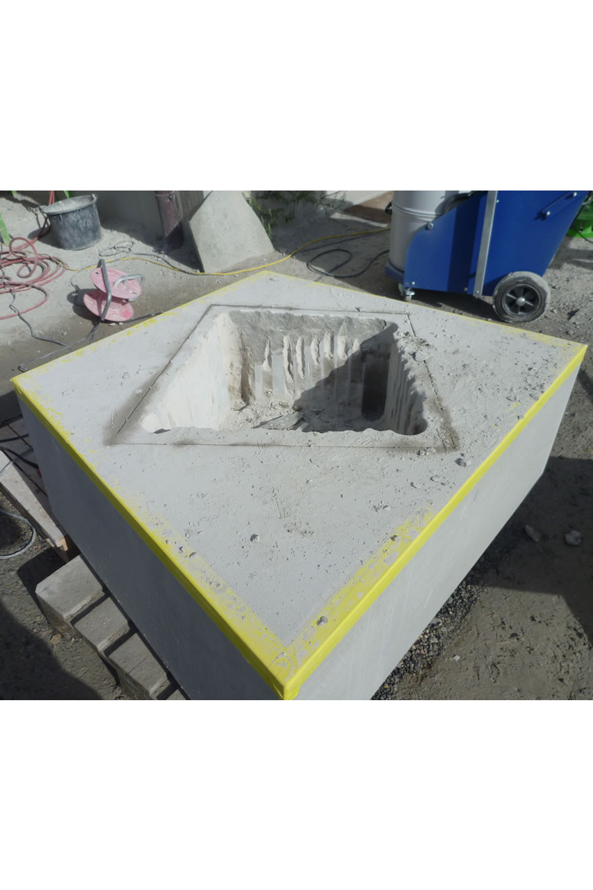 Fertigungsschritte Brunnen für EXPO Stäfa