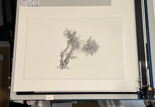 Konservatorische Einrahmung, reversible Fixierung mit Zin-Sofu & Falz aus Kozo