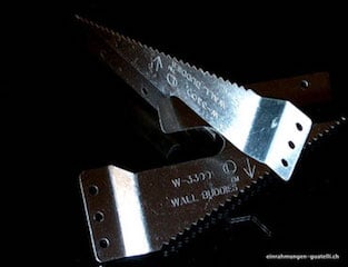 Einrahmung, Bildaufhänger - Zackenaufhänger für Wechsel- und Keilrahmen