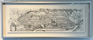 Bild rahmen lassen.  Bild nach der Planvedute von Gregorius Sickinger. (1603-1607)