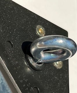 Schwere Bilder aufhängen - Bildaufhänger mit Ringschraube M6 bestückt. 