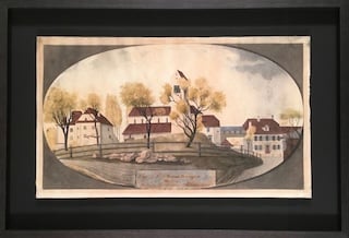 Konservatorische Einrahmung auf Mass