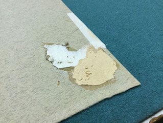 rahmung auf mass; kleber