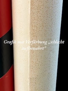 Verfärbung; Stockflecken (Lagerschaden)