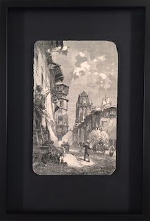 Bild Bern eingerahmt auf schwarzen Hintergrund