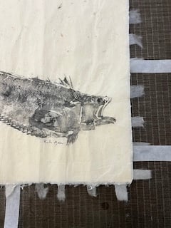 Bild auf  Japanpapier. 