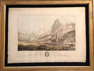 Kupferstich Einrahmung