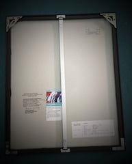 Bild rahmen auf Mass; Einrahmung mit Alurahmen. 