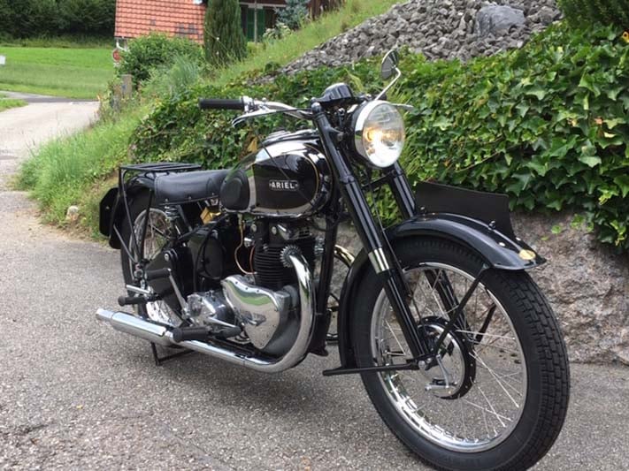 Motorrad Restauration Ariel 500 ccm 1950, Oldtimer Garage D. Bauhofer, Teufenthal 